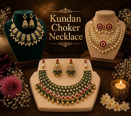 Kundan choker necklace