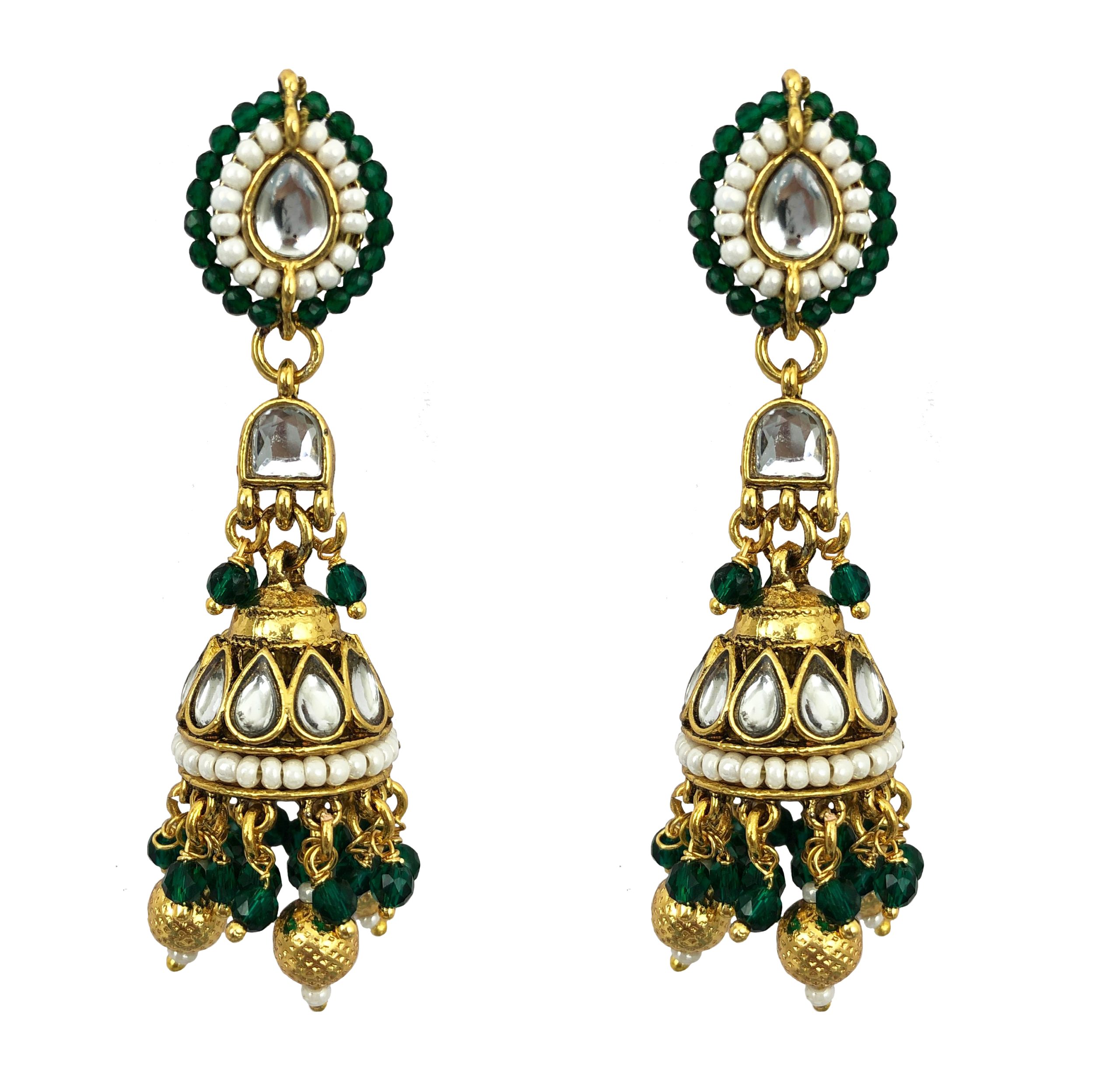 Charming Navratri Necklaces in Aqua - Image 4