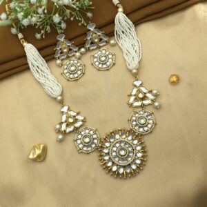 Radiant Navratri Necklaces in Yellow – Design N-237